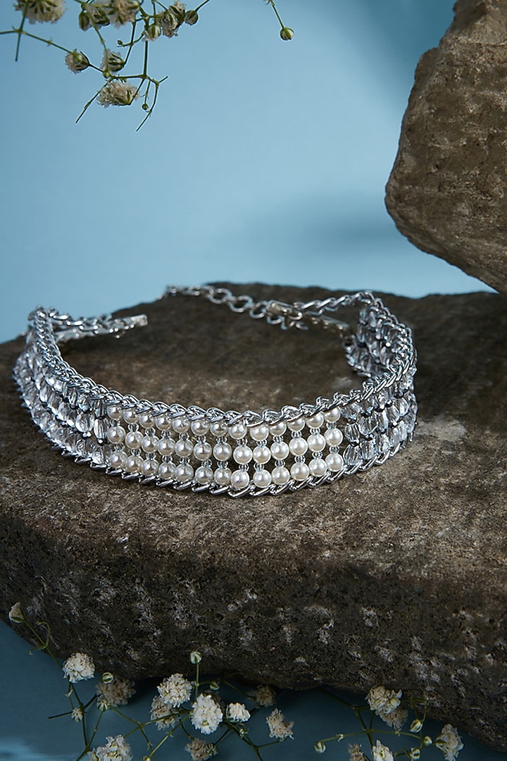Choker Necklace With Pearls by House of D'oro at Pernia's Pop Up Shop