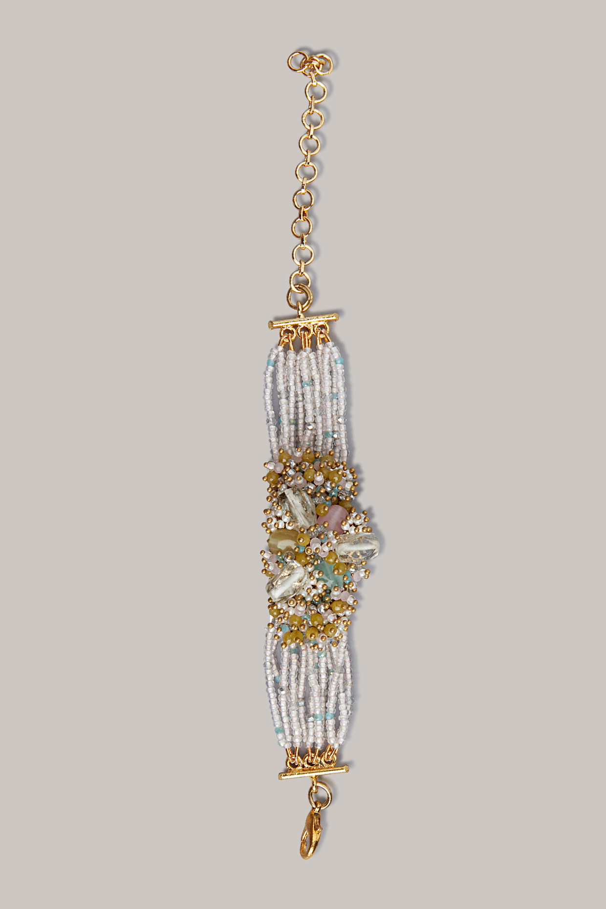 Multi-Colored Stone Bracelet by House of D'oro