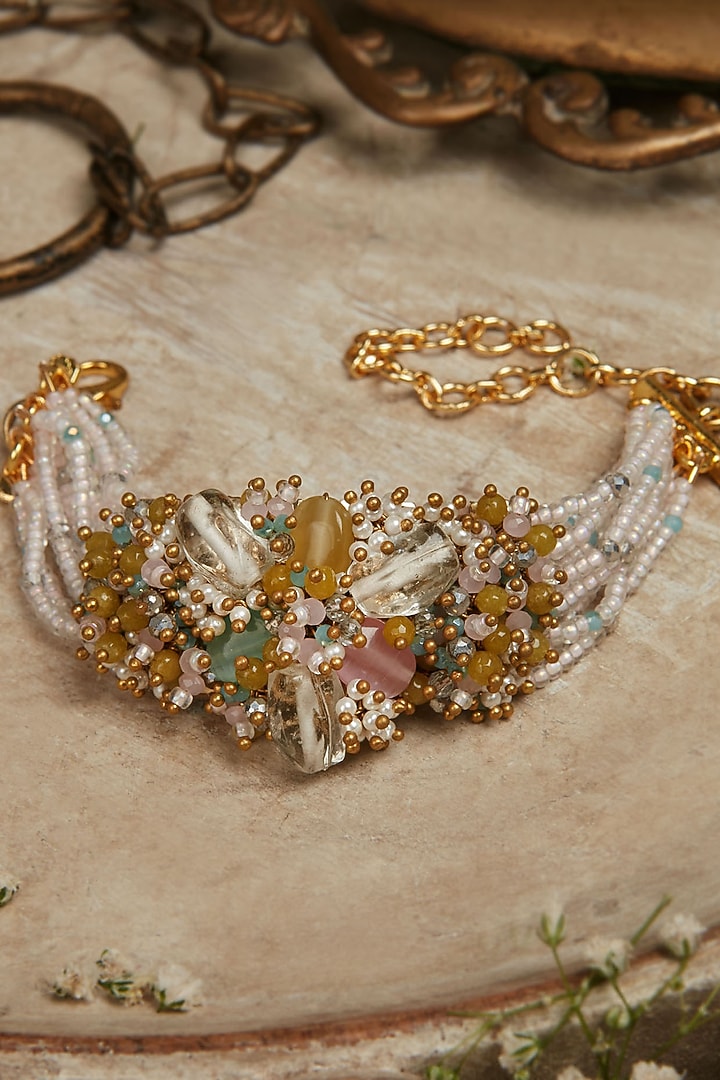 Multi-Colored Stone Bracelet by House of D'oro at Pernia's Pop Up Shop