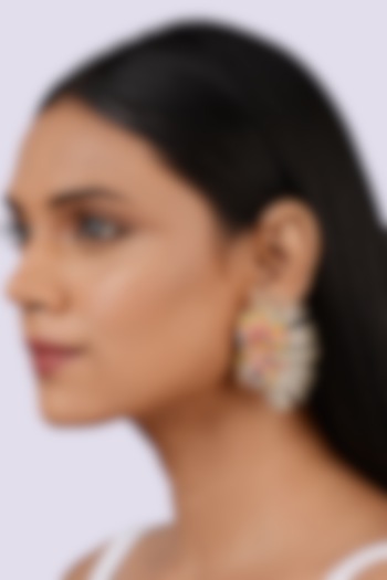 Pastel Semi Precious Stone Stud Earrings by House of D'oro at Pernia's Pop Up Shop