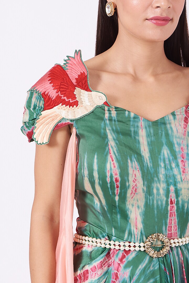 Multi-Colored Embroidered Vacation Dress by Design O Stitch at Pernia's Pop Up Shop