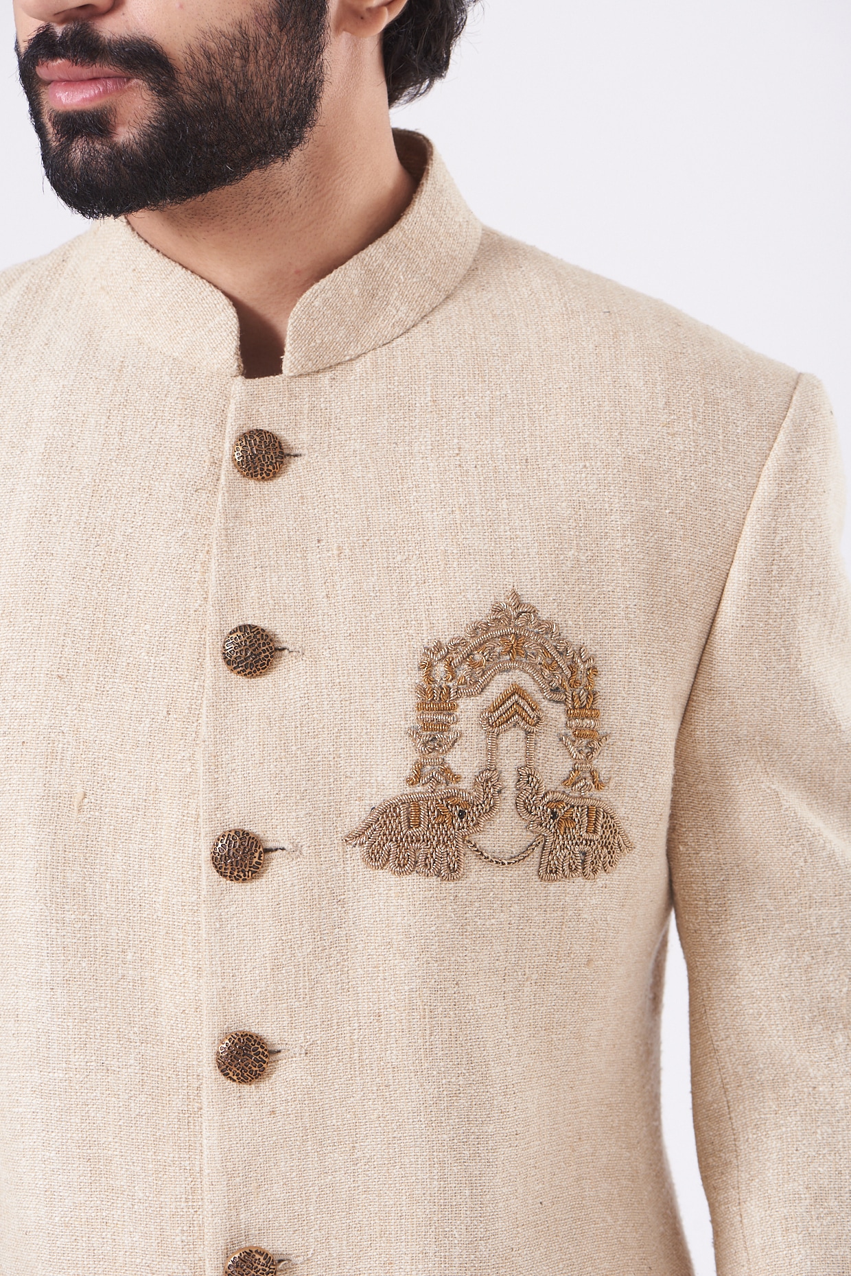 Mens Plain Khadi Nehru Jacket, Size: 34-50 at Rs 699/piece in Delhi | ID:  23006703097