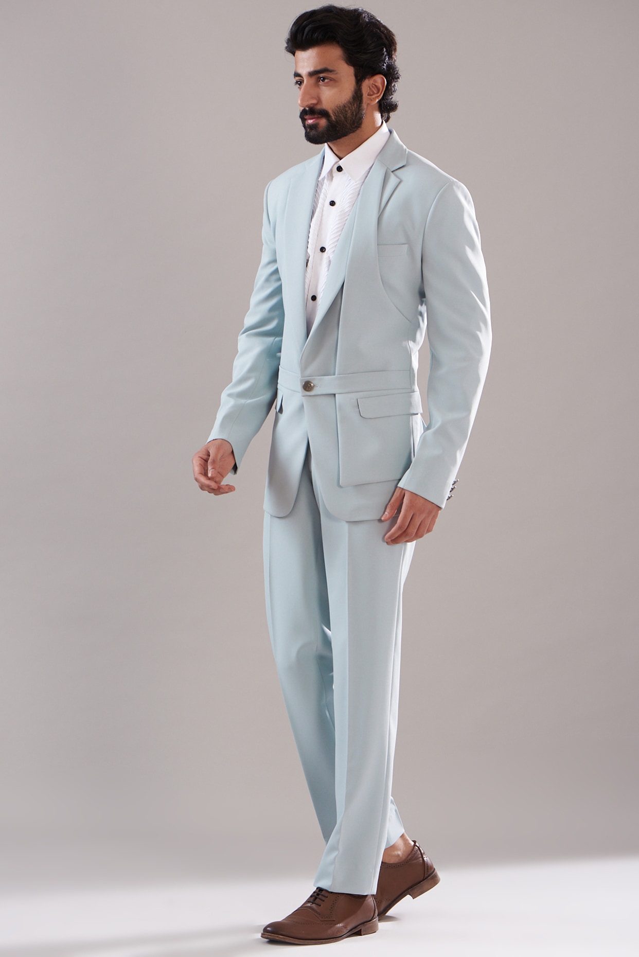 Powder blue 2024 blazer mens