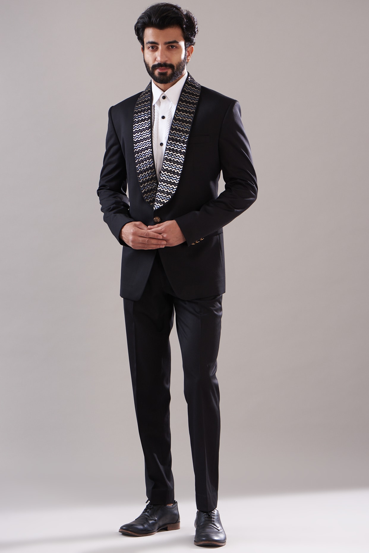 Sebastian 限定品 tailored jacket setup M Black Suiting Blazer Set by Design O Stitch Men at Pernia's