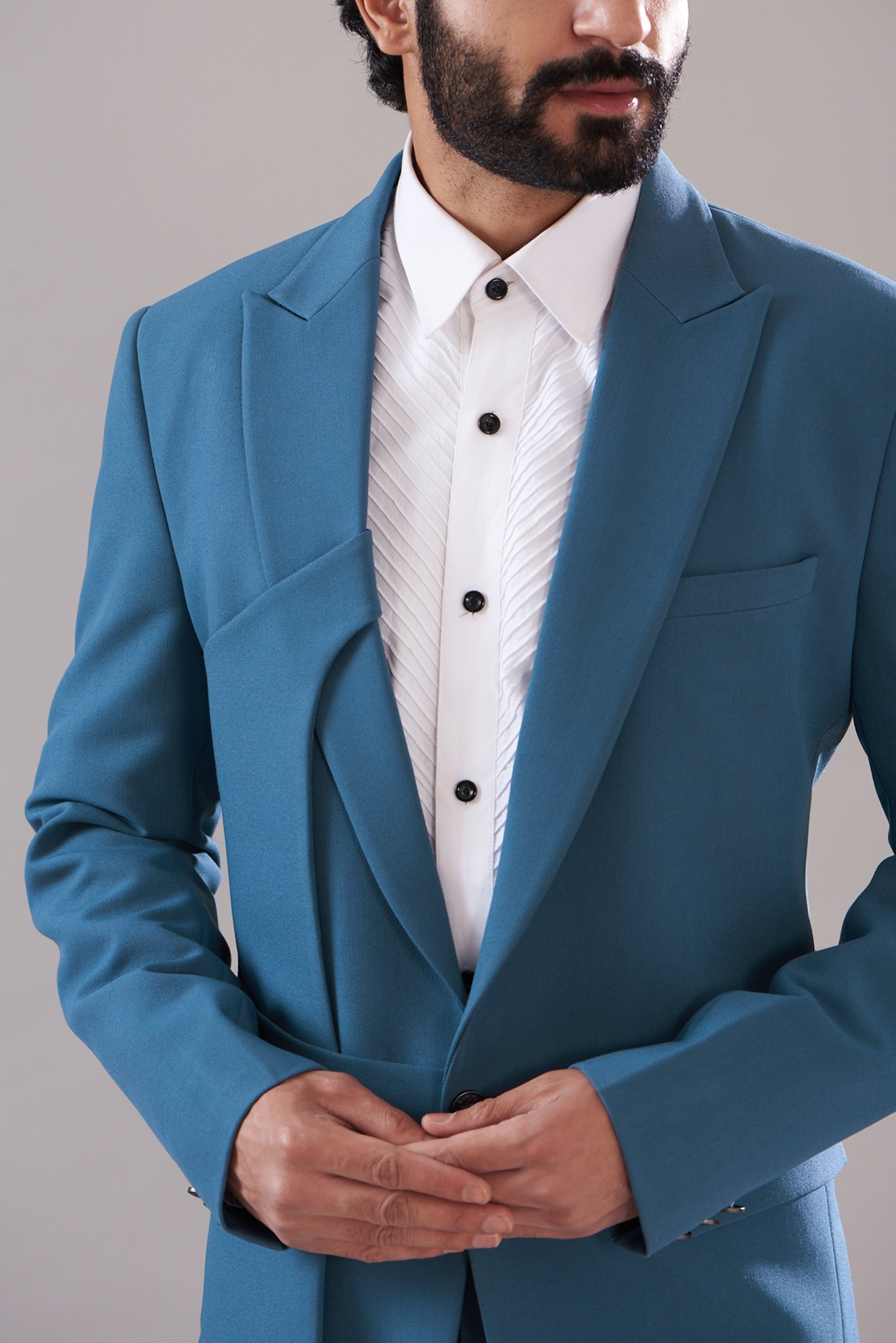 Teal color outlet blazer