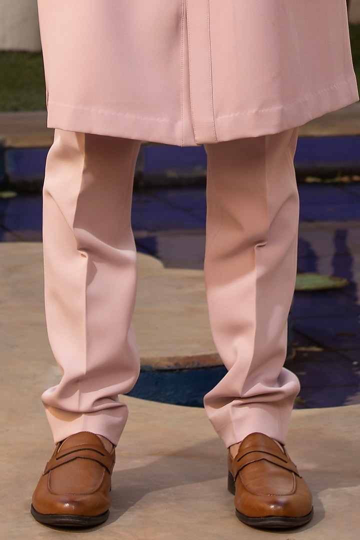 Pink Japanese Fabric Jawahar Jacket Set by Design O Stitch Men at Pernia's Pop Up Shop