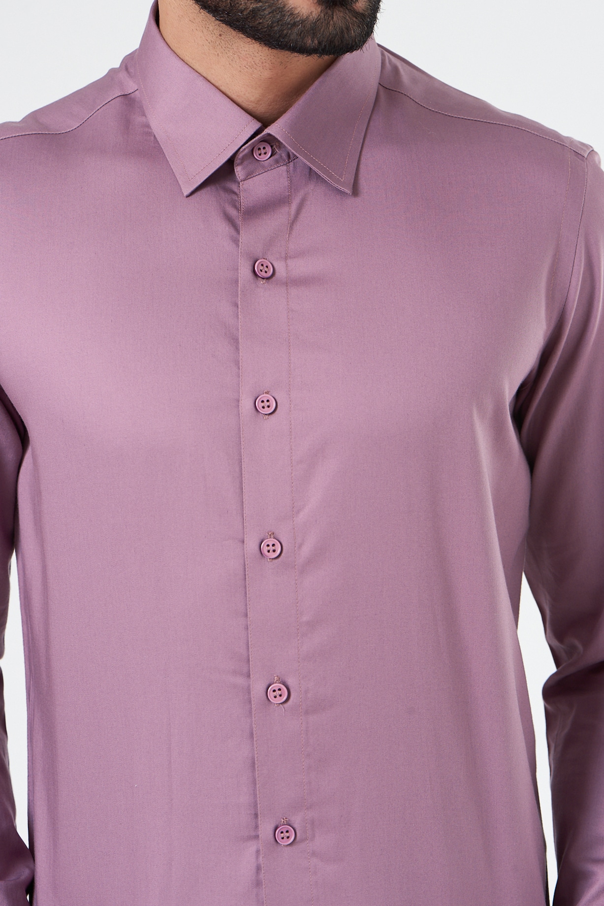 Purple Cotton Shirt by Design O Stitch Men