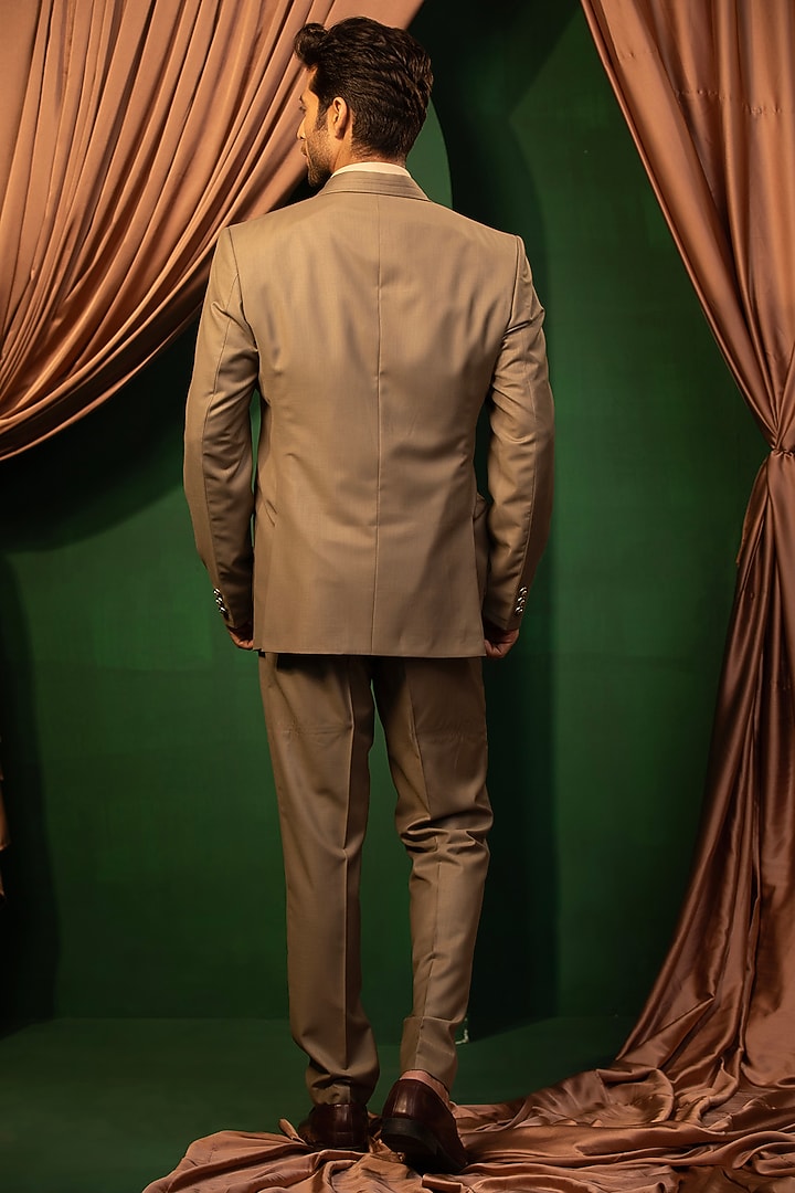 Golden Sand Suiting Tuxedo Set by Design O Stitch Men at Pernia's Pop Up Shop