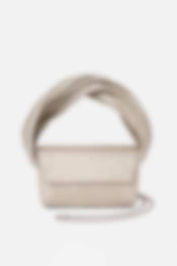 Silver Crystal Hand Embroidered Clutch by Doux Amour at Pernia's Pop Up Shop