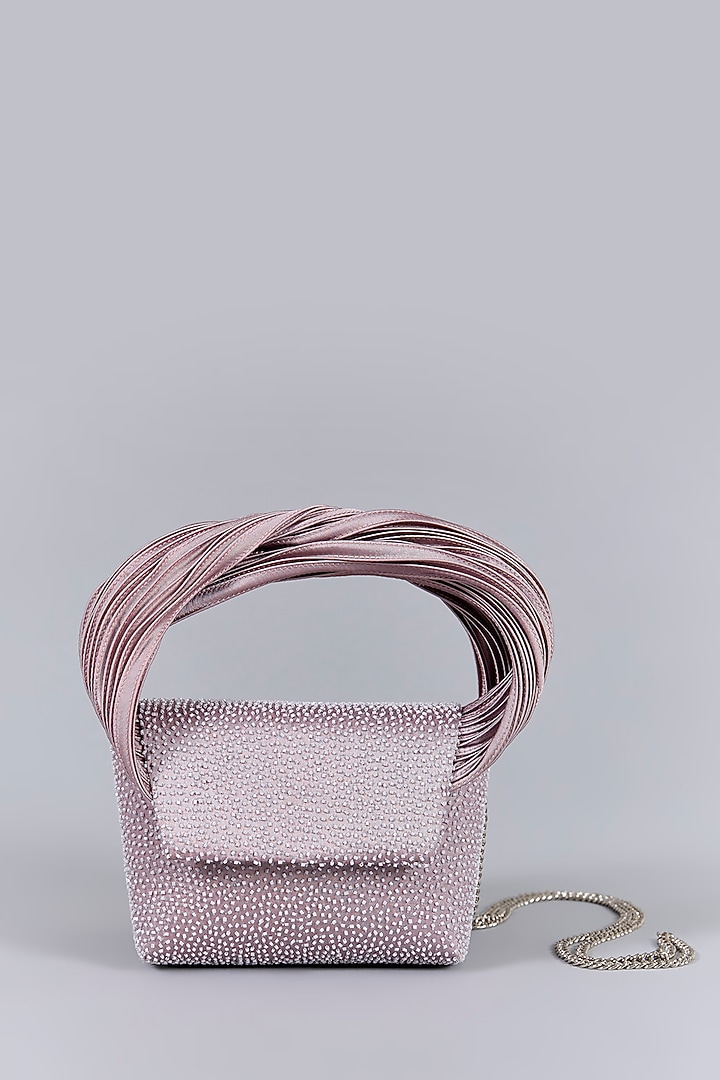 Lilac Faux Leather Clutch by Doux Amour at Pernia's Pop Up Shop