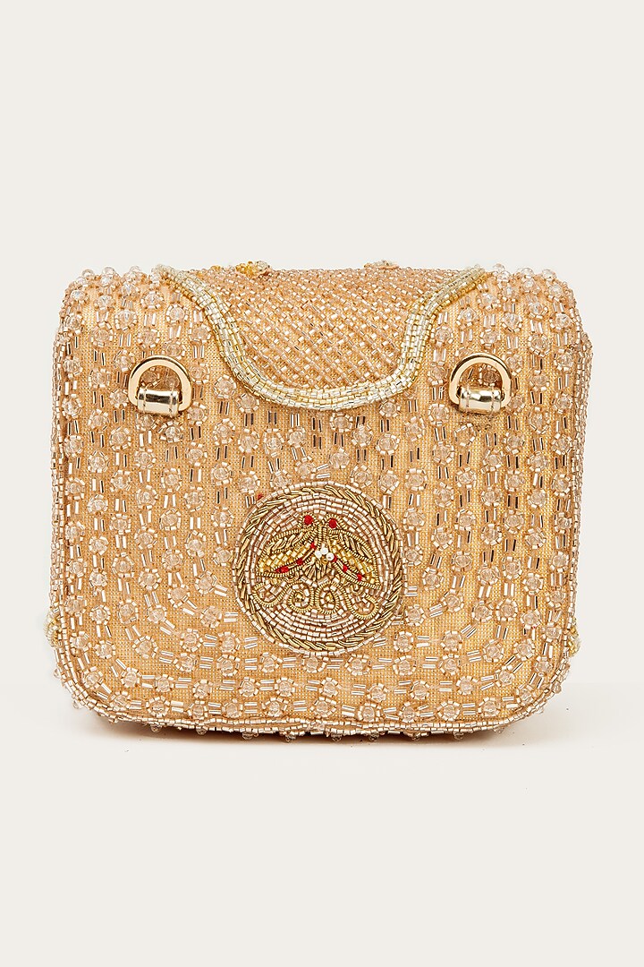 Rose Gold Handcrafted Clutch by Doux Amour at Pernia's Pop Up Shop