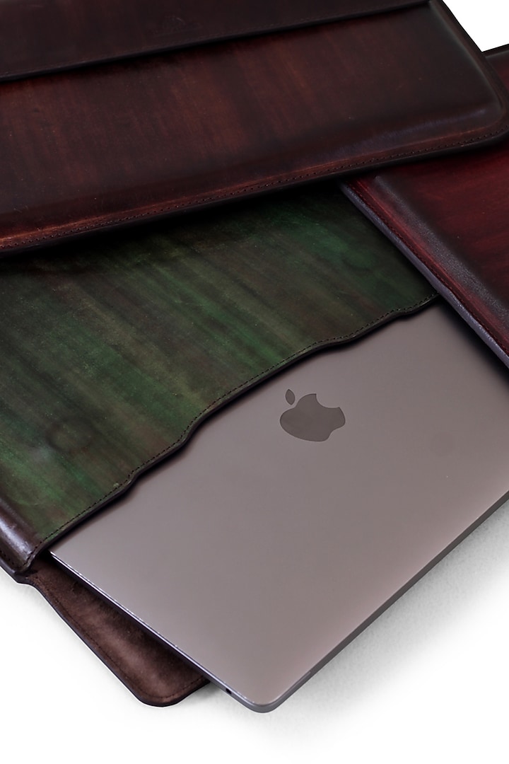 Mahogany Hand Painted Macbook Sleeve by Doux Amour at Pernia's Pop Up Shop