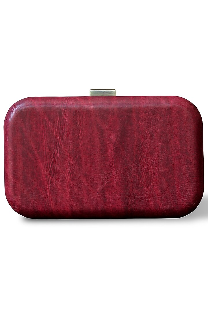 Ruby Red Hand Painted Clutch by Doux Amour at Pernia's Pop Up Shop