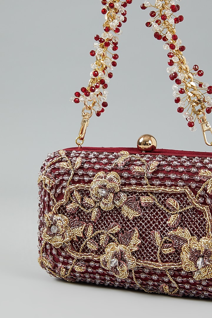 Ruby Embellished Clutch Bag by Doux Amour at Pernia's Pop Up Shop