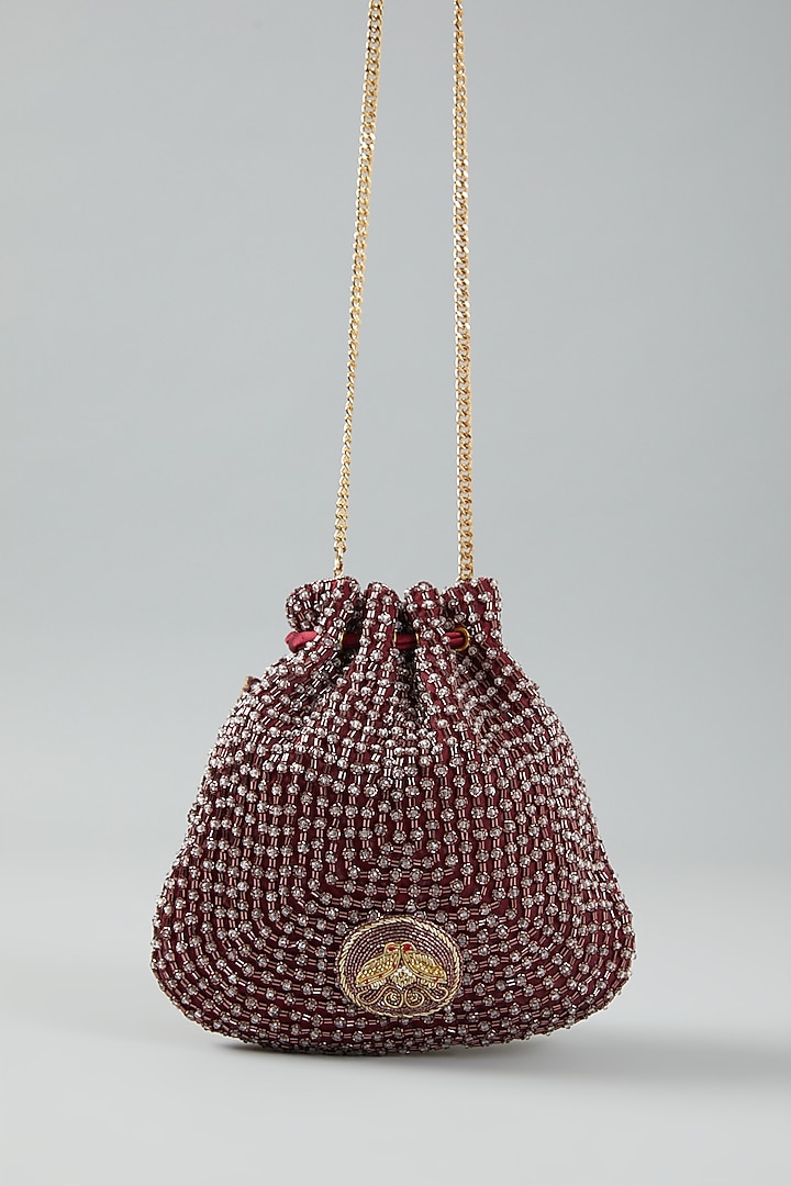 Ruby Embellished Potli by Doux Amour at Pernia's Pop Up Shop