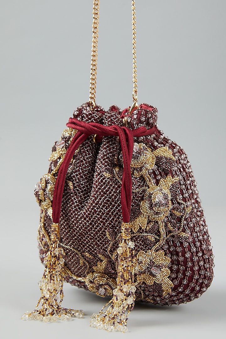 Ruby Embellished Potli by Doux Amour at Pernia's Pop Up Shop