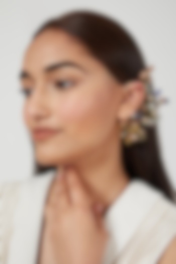 Gold Finish Statement Earcuffs by House of D'oro