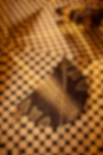 Silver Poly Satin Japanese Bugle Bead Hand Embroidered Clutch by Doux Amour at Pernia's Pop Up Shop