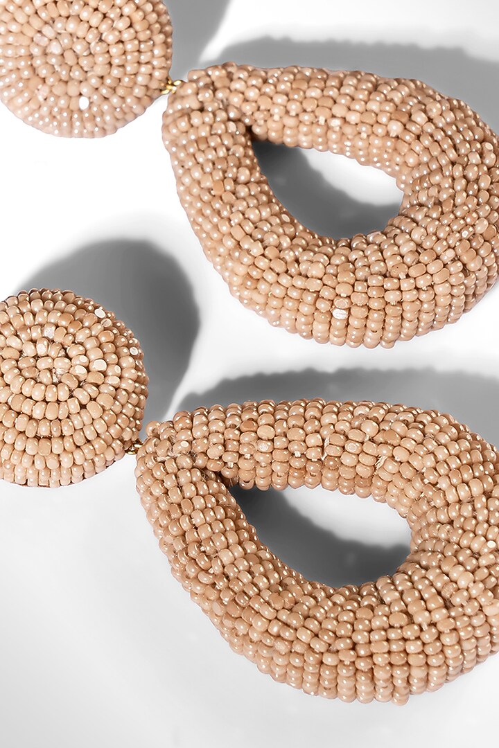 Champagne Glass Stone & Beaded Dangler Earrings by Deepa Gurnani at Pernia's Pop Up Shop