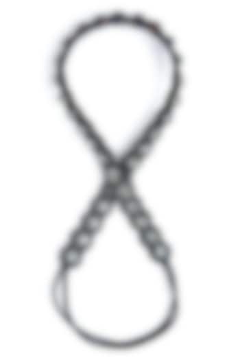 Gunmetal Glass Crystal Hair Accessory by Deepa Gurnani at Pernia's Pop Up Shop