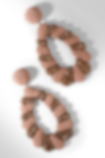 Pink Glass Beaded Dangler Earrings by Deepa Gurnani at Pernia's Pop Up Shop