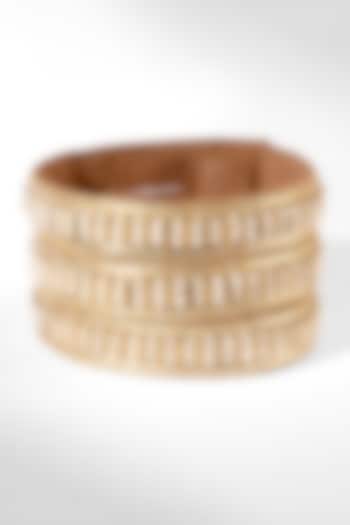 Ivory Glass Beaded Bracelet by Deepa Gurnani at Pernia's Pop Up Shop