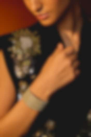 Pearl White Glass Beaded Bracelet by Deepa Gurnani at Pernia's Pop Up Shop