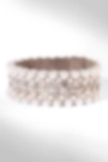 Silver Resin Pearl Bracelet by Deepa Gurnani at Pernia's Pop Up Shop