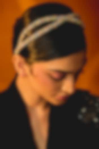 Multi-Colored Glass Beaded Hair Accessory by Deepa Gurnani at Pernia's Pop Up Shop