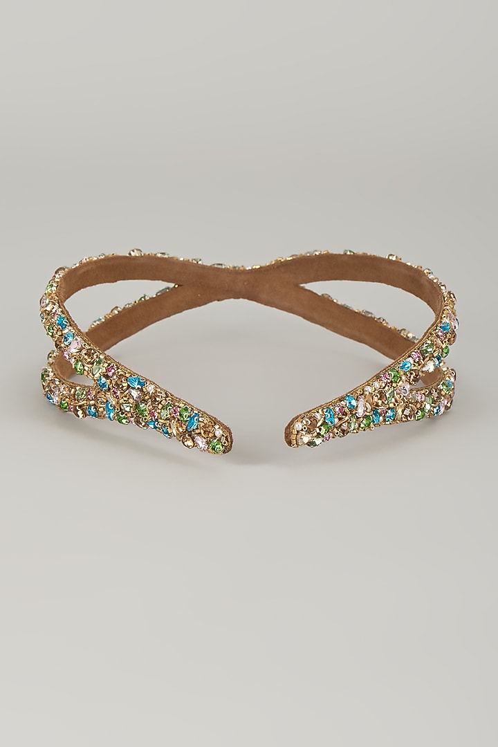 Multi-Colored Glass Beaded Hair Accessory by Deepa Gurnani at Pernia's Pop Up Shop