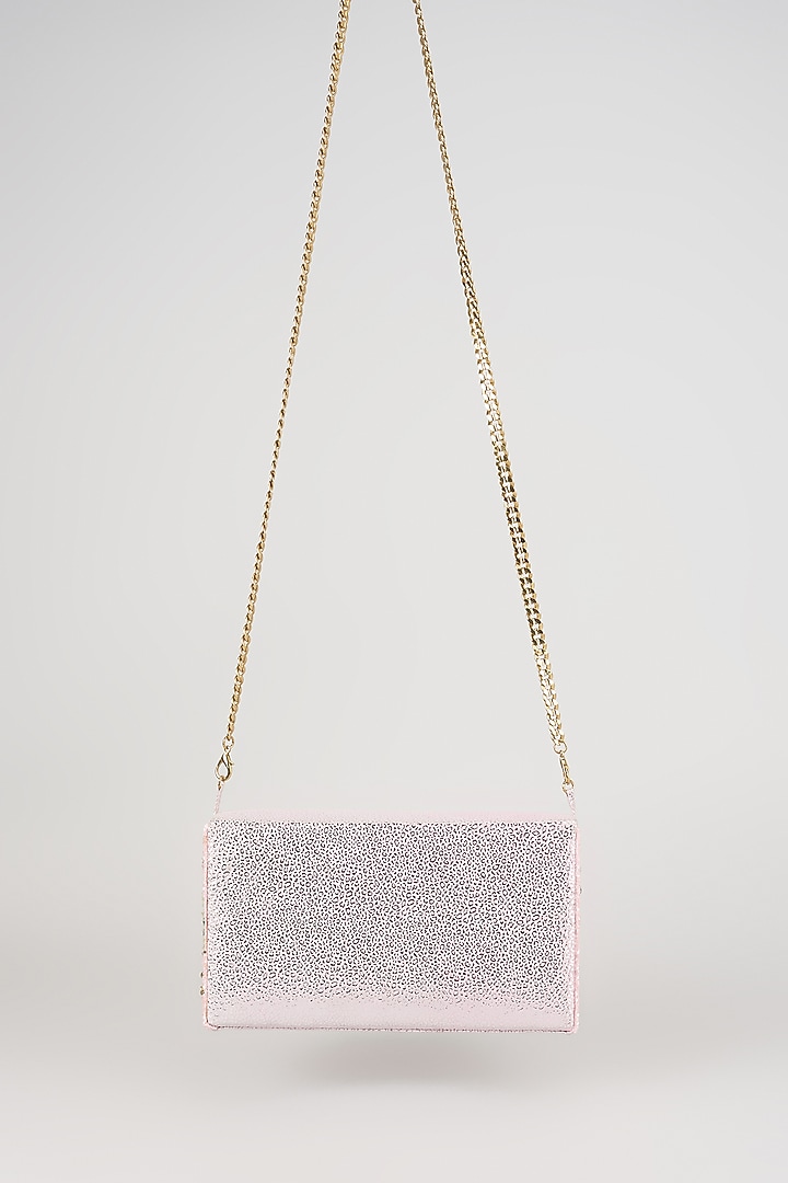 Pink Cotton Woven Glass Beaded Bag by Deepa Gurnani at Pernia's Pop Up Shop
