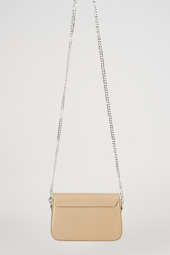 Silver Cotton Glass Beaded Bag by Deepa Gurnani at Pernia's Pop Up Shop