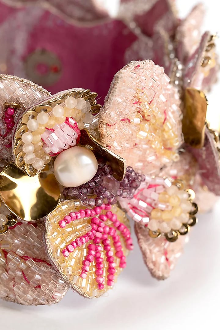 Multi-Colored Semi-Precious Stone & Glass Beaded Bracelet by Deepa Gurnani at Pernia's Pop Up Shop