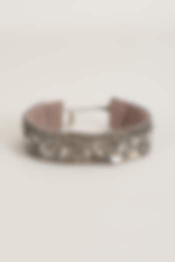 Silver Finish Bracelet by Deepa Gurnani at Pernia's Pop Up Shop