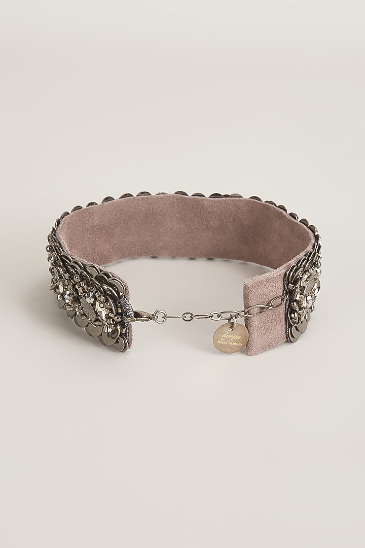 Silver Finish Bracelet by Deepa Gurnani at Pernia's Pop Up Shop