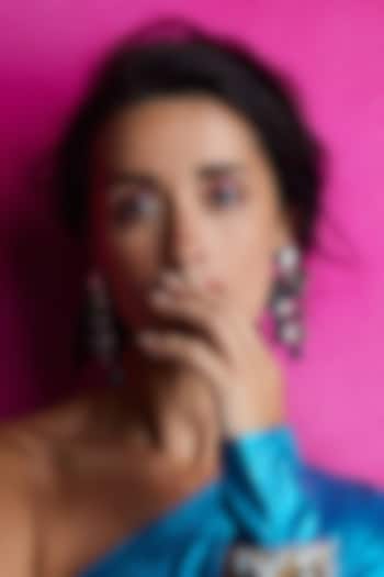 Multi-Colored Glass Beaded Earrings by Deepa Gurnani at Pernia's Pop Up Shop
