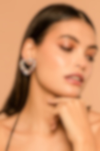 Pink Glass Beaded Stud Earrings by Deepa Gurnani at Pernia's Pop Up Shop