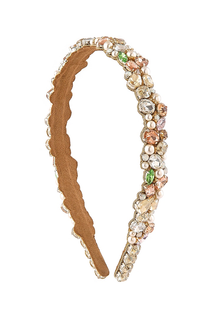 Multi-Colored Glass Crystal Headband by Deepa Gurnani at Pernia's Pop Up Shop