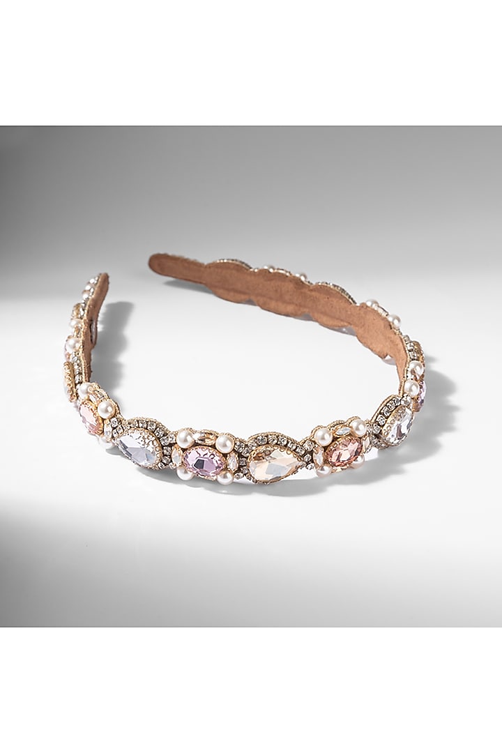 Multi-Colored Glass Crystal Headband by Deepa Gurnani at Pernia's Pop Up Shop