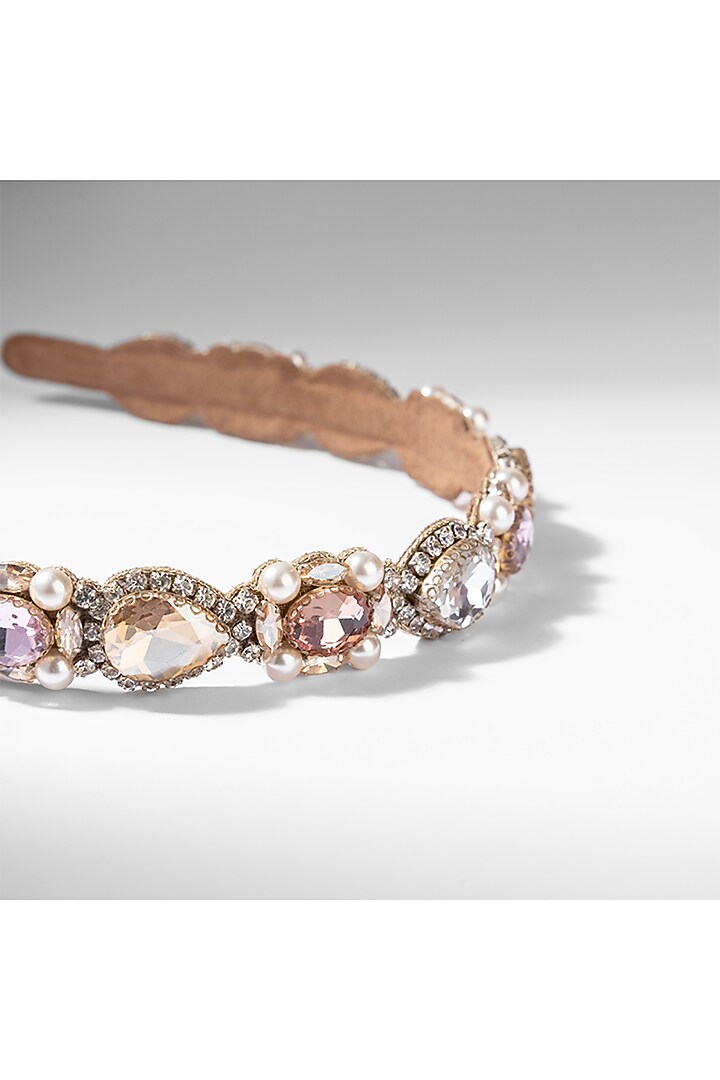 Multi-Colored Glass Crystal Headband by Deepa Gurnani at Pernia's Pop Up Shop