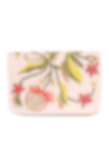 Blush Pink Glass Beaded Handcrafted Bag by Deepa Gurnani at Pernia's Pop Up Shop