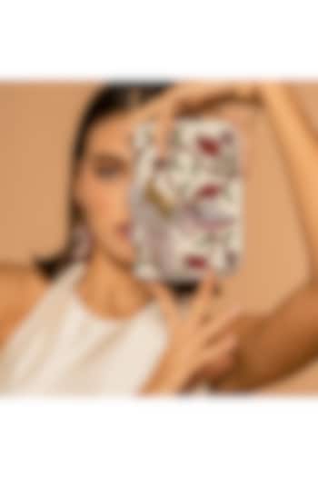 White Glass Beaded Handcrafted Bag by Deepa Gurnani at Pernia's Pop Up Shop