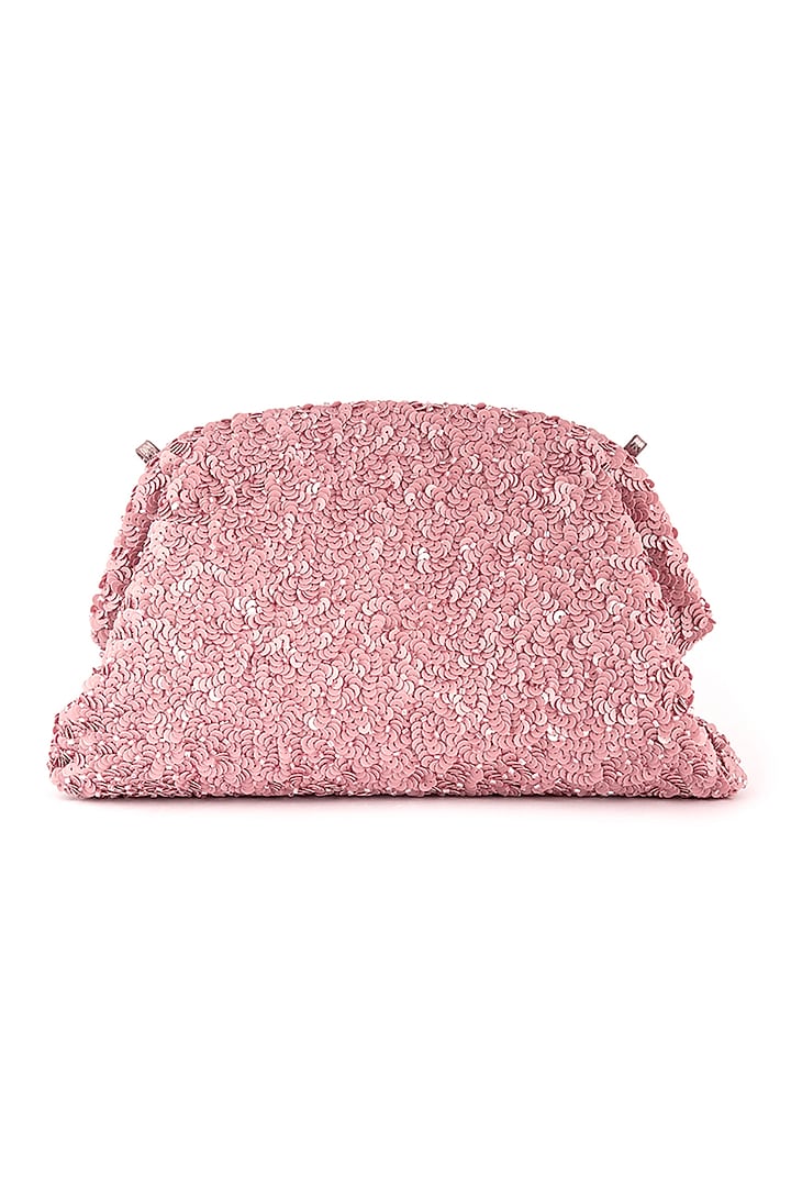 Pink Glass Beaded Handcrafted Bag by Deepa Gurnani at Pernia's Pop Up Shop