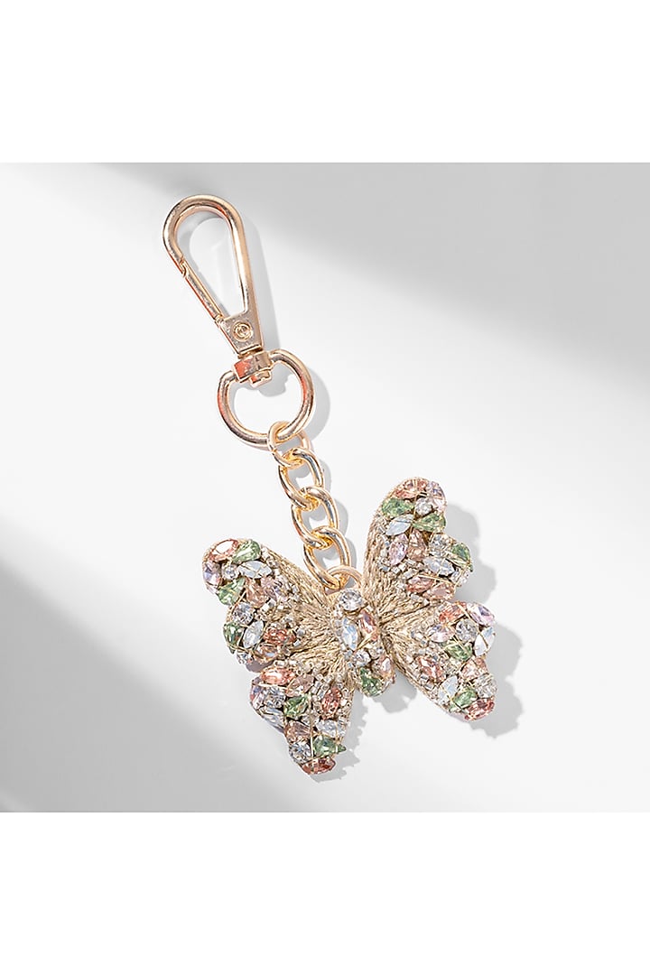 Multi-Colored Glass Beaded Bag Charm by Deepa Gurnani at Pernia's Pop Up Shop