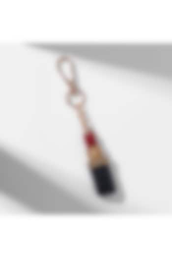 Red Glass Beaded Lipstick Bag Charm by Deepa Gurnani at Pernia's Pop Up Shop