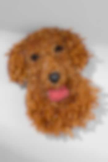 Golden Glass Beaded Retriever Brooch by Deepa Gurnani at Pernia's Pop Up Shop