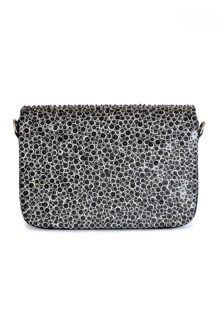 Black Glass Beaded Clutch by Deepa Gurnani at Pernia's Pop Up Shop