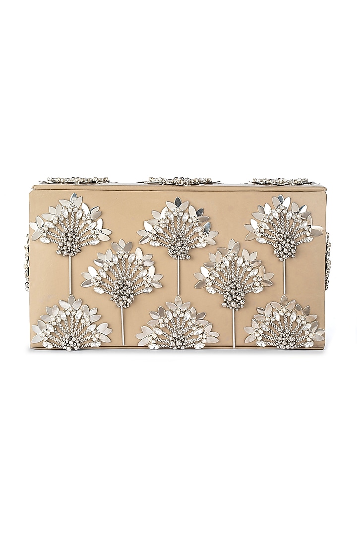 Silver Glass Beaded Clutch by Deepa Gurnani at Pernia's Pop Up Shop