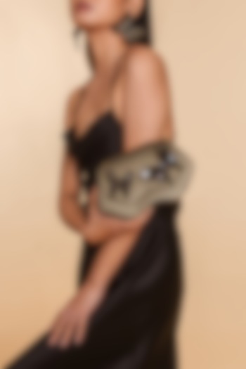 Green Glass Beaded Clutch by Deepa Gurnani at Pernia's Pop Up Shop