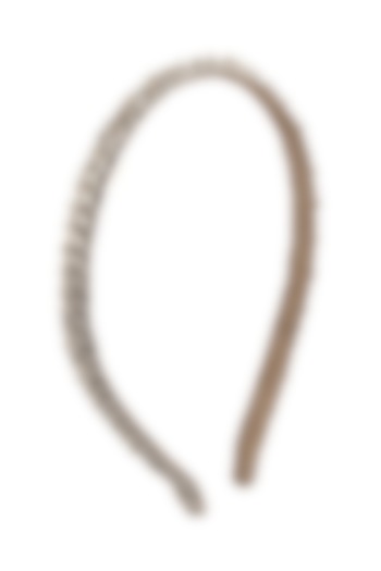 Silver Glass Beaded Headband by Deepa Gurnani at Pernia's Pop Up Shop